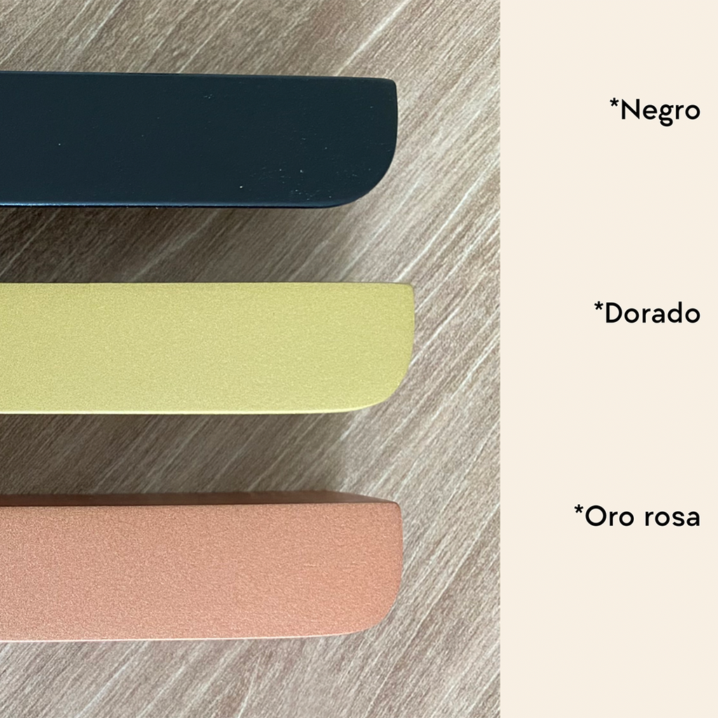 Opciones de los colores en los que vienen los tipos de jaladores elaborados por Estudio Arrisueño.